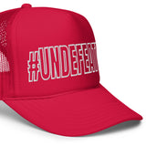 #Undefeated Outline Foam trucker hat