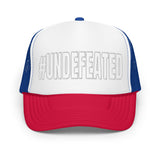 #Undefeated Outline Foam trucker hat